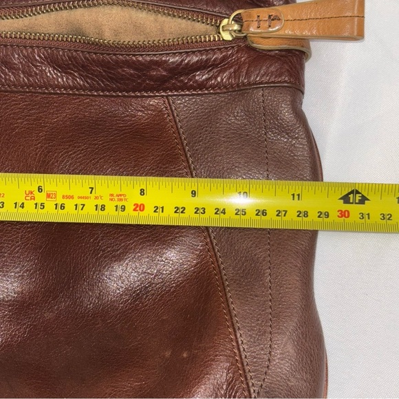 Vintage Liz Claiborne Brown Leather Shoulder Bag - Picture 8 of 15